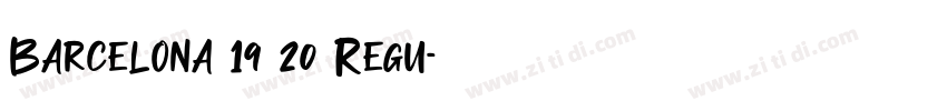 Barcelona 19 20 Regu字体转换